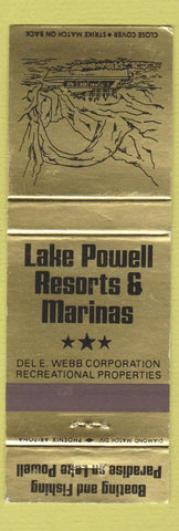 Matchbook Cover - Lake Powell Resorts Marinas Page AZ Hanksville UT