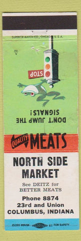 Matchbook Cover - North Side MArket Columbus IN