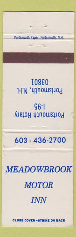 Matchbook Cover - Meadowbrook Motor Inn Portsmouth NH WEAR