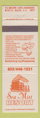 Matchbook Cover - Sea Mist Resort Myrtle Beach SC