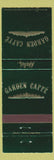 Matchbook Cover - Malios Garden Caffe Tampa FL