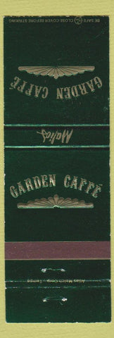Matchbook Cover - Malios Garden Caffe Tampa FL