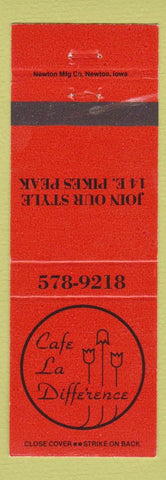 Matchbook Cover - Cafe LA Difference Colorado Springs