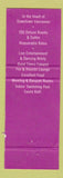 Matchbook Cover - Century Plaza Vancouver BC Travel Lodge