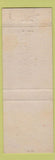 Matchbook Cover - North Side MArket Columbus IN