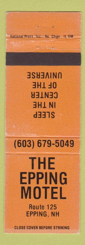 Matchbook Cover - Epping Motel NH
