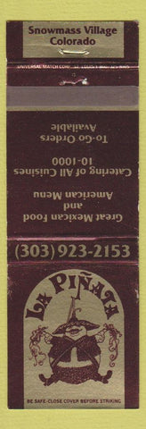 Matchbook Cover - La Pinata Snowmass Village Colorado Mexican food