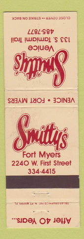 Matchbook Cover - Smitty's Venice Fort Myers FL WEAR