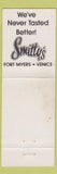 Matchbook Cover - Smitty's Venice Fort Myers FL WEAR