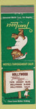 Matchbook Cover - Travel Lodge Sleepy Bear Hollywood CA Sunset