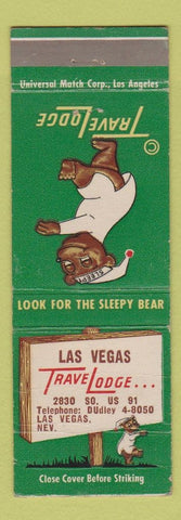 Matchbook Cover - Travel Lodge Sleepy Bear Las Vegas NV WORN