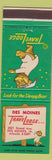 Matchbook Cover - Travel Lodge Sleepy Bear Des Moines IA #4