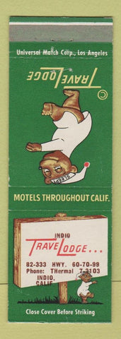 Matchbook Cover - Travel Lodge Sleepy Bear Indio CA