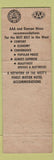 Matchbook Cover - Travel Lodge Sleepy Bear Indio CA