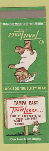 Matchbook Cover - Travel Lodge Sleepy Bear Tampa FL East
