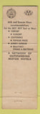 Matchbook Cover - Travel Lodge Sleepy Bear Chula Vista CA Borderland