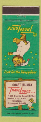 Matchbook Cover - Travel Lodge Sleepy Bear Harbor City CA #1