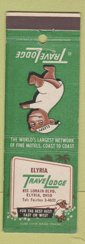 Matchbook Cover - Travel Lodge Sleepy Bear Elyria OH #1