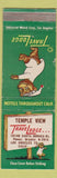Matchbook Cover - Travel Lodge Sleepy Bear Los Angeles CA Temple View WEAR #1