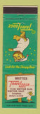 Matchbook Cover - Travel Lodge Sleepy Bear Whittier CA