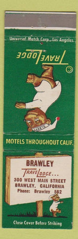 Matchbook Cover - Travel Lodge Sleepy Bear Brawley CA