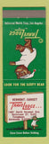 Matchbook Cover - Travel Lodge Sleepy Bear Hollywood CA Vermont Sunset