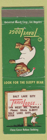 Matchbook Cover - Travel Lodge Sleepy Bear Salt Lake City UT #2