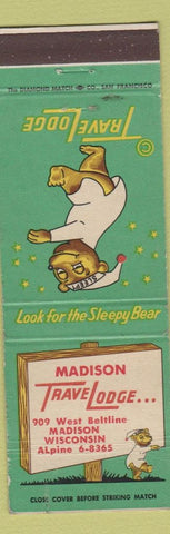 Matchbook Cover - Travel Lodge Sleepy Bear Madison WI #1