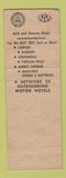 Matchbook Cover - Travel Lodge Sleepy Bear Bishop CA WEAR #1