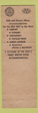 Matchbook Cover - Travel Lodge Sleepy Bear Chula Vista CA Borderland #1
