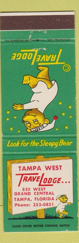 Matchbook Cover - Travel Lodge Sleepy Bear Tampa FL West