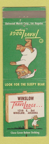 Matchbook Cover - Travel Lodge Sleepy Bear Winslow AZ #2