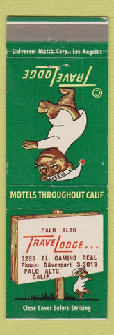 Matchbook Cover - Travel Lodge Sleepy Bear Palo Alto CA