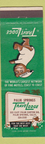 Matchbook Cover - Travel Lodge Sleepy Bear Palm Springs CA