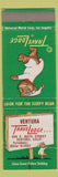 Matchbook Cover - Travel Lodge Sleepy Bear Ventura CA WEAR