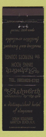 Matchbook Cover - Ashworth by the Sea Hampton Beach NH
