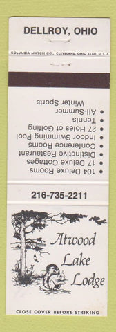 Matchbook Cover - Atwood Lake Lodge Dellroy OH