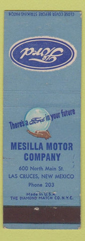 Matchbook Cover - Mesilla Motors Ford Las Cruces NM low phone #