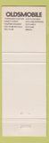 Matchbook Cover - 1974 Oldsmobile Curran Chevrolet Manistique MI