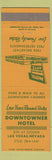 Matchbook Cover - Downtowner Hotel Las Vegas NV