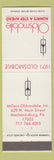 Matchbook Cover - 1971 Oldsmobile Millers Mechanicsburg PA