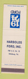 Matchbook Cover - 1974 Ford Harbolds Dillsburg PA