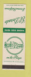 Matchbook Cover - El Dorado Sonoma CA