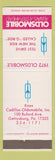 Matchbook Cover - 1972 Oldsmobile Knox Cadillac Gettysburg PA