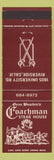 Matchbook Cover - Gene Boudin's Coachman Steak House Riverside CA