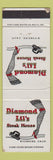 Matchbook Cover - Diamond Lil's Steak House Riverside CA girlie