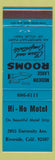 Matchbook Cover - Hi Ho Motel Riverside CA