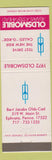 Matchbook Cover - 1972 Oldsmobile Bert Jacobs Cadillac Ephrata PA