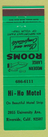 Matchbook Cover - Hi Ho Motel Riverside CA