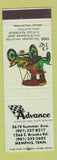 Matchbook Cover - Advance Muffler Auto Service Memphis TN